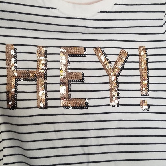 3/$25 OshKosh B'gosh HEY Striped Long Sleeve Top 7 - Picture 2 of 7